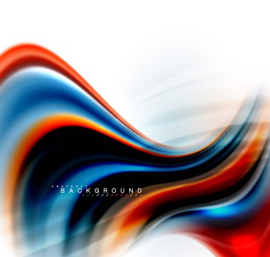 Sıvı sıvı karıştırma renkler konsepti üzerine açık gri renkli, dalga ve girdap eğrisi akışı satır, trendy soyut düzeni şablonu iş sunumu, app duvar kağıdı başlık sayfası, poster veya duvar kağıdı için