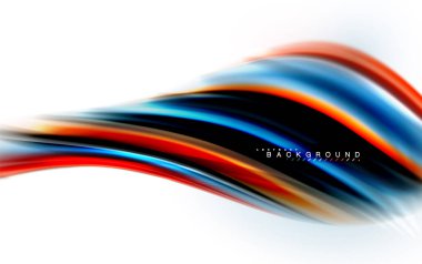 Sıvı sıvı karıştırma renkler konsepti üzerine açık gri renkli, dalga ve girdap eğrisi akışı satır, trendy soyut düzeni şablonu iş sunumu, app duvar kağıdı başlık sayfası, poster veya duvar kağıdı için