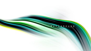 Sıvı sıvı karıştırma renkler konsepti üzerine açık gri renkli, dalga ve girdap eğrisi akışı satır, trendy soyut düzeni şablonu iş sunumu, app duvar kağıdı başlık sayfası, poster veya duvar kağıdı için