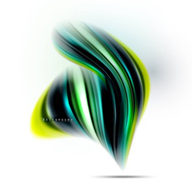 Sıvı sıvı karıştırma renkler konsepti üzerine açık gri renkli, dalga ve girdap eğrisi akışı satır, trendy soyut düzeni şablonu iş sunumu, app duvar kağıdı başlık sayfası, poster veya duvar kağıdı için