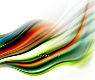 Sıvı sıvı karıştırma renkler konsepti üzerine açık gri renkli, dalga ve girdap eğrisi akışı satır, trendy soyut düzeni şablonu iş sunumu, app duvar kağıdı başlık sayfası, poster veya duvar kağıdı için