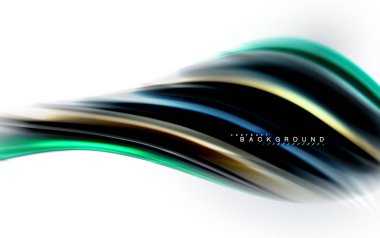 Sıvı sıvı karıştırma renkler konsepti üzerine açık gri renkli, dalga ve girdap eğrisi akışı satır, trendy soyut düzeni şablonu iş sunumu, app duvar kağıdı başlık sayfası, poster veya duvar kağıdı için