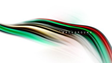 Sıvı sıvı karıştırma renkler konsepti üzerine açık gri renkli, dalga ve girdap eğrisi akışı satır, trendy soyut düzeni şablonu iş sunumu, app duvar kağıdı başlık sayfası, poster veya duvar kağıdı için