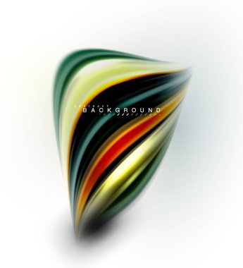 Sıvı sıvı karıştırma renkler konsepti üzerine açık gri renkli, dalga ve girdap eğrisi akışı satır, trendy soyut düzeni şablonu iş sunumu, app duvar kağıdı başlık sayfası, poster veya duvar kağıdı için