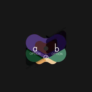 Düz tasarım geometrik infographics, ok şekli vektör etiket veya etiket, Fiyat etiketleri, promosyon rozet, simgesi tasarım, kağıt tarzı düzeni verileri grafik görselleştirme adım adım süreci için için teklif