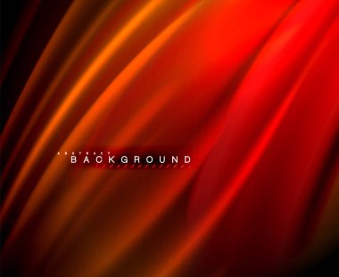 Neon parlayan dalga, sihirli enerji ve ışık arka plan. Vektör duvar kağıdı şablonu