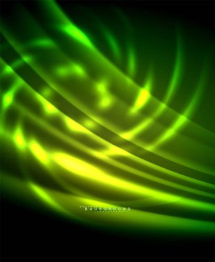 Neon parlayan techno hatları, yüksek teknoloji fütüristik arka plan şablonu kare şekilleri ile