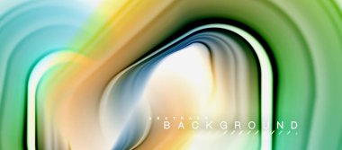 Gökkuşağı sıvı soyut girdap şekli, bükülmüş sıvı renkler tasarım, renkli mermer veya plastik dalgalı doku arka plan, çok renkli şablonu için iş veya teknoloji sunu veya web broşürü