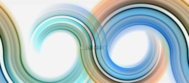 Gökkuşağı sıvı renkli arka plan - girdap ve daireler, bükülmüş sıvı renkler, renkli mermer veya plastik dalgalı doku zemin, çok renkli şablonu için iş veya teknoloji