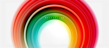 Gökkuşağı sıvı renkli arka plan - girdap ve daireler, bükülmüş sıvı renkler, renkli mermer veya plastik dalgalı doku zemin, çok renkli şablonu için iş veya teknoloji