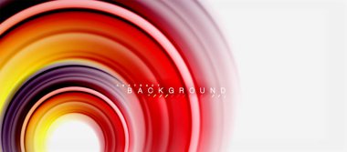 Gökkuşağı sıvı renkli arka plan - girdap ve daireler, bükülmüş sıvı renkler, renkli mermer veya plastik dalgalı doku zemin, çok renkli şablonu için iş veya teknoloji
