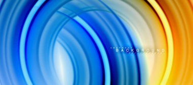 Gökkuşağı sıvı renkli arka plan - girdap ve daireler, bükülmüş sıvı renkler, renkli mermer veya plastik dalgalı doku zemin, çok renkli şablonu için iş veya teknoloji