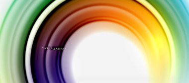 Gökkuşağı sıvı renkli arka plan - girdap ve daireler, bükülmüş sıvı renkler, renkli mermer veya plastik dalgalı doku zemin, çok renkli şablonu için iş veya teknoloji