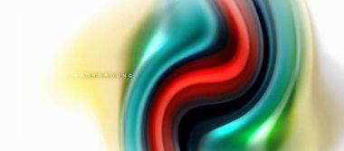 Sıvı sıvı karıştırma renkler konsepti üzerine açık gri renkli, eğri akışı, trendy soyut düzeni şablonu iş veya teknoloji sunu veya web broşür kapak için duvar kağıdı