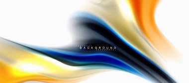 Sıvı sıvı karıştırma renkler konsepti üzerine açık gri renkli, eğri akışı, trendy soyut düzeni şablonu iş veya teknoloji sunu veya web broşür kapak için duvar kağıdı