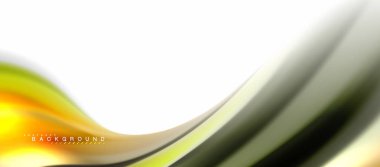 Sıvı sıvı karıştırma renkler konsepti üzerine açık gri renkli, eğri akışı, trendy soyut düzeni şablonu iş veya teknoloji sunu veya web broşür kapak için duvar kağıdı