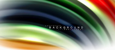 Sıvı sıvı karıştırma renkler konsepti üzerine açık gri renkli, eğri akışı, trendy soyut düzeni şablonu iş veya teknoloji sunu veya web broşür kapak için duvar kağıdı