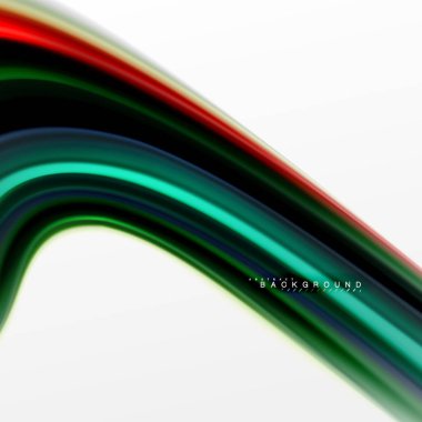 Sıvı sıvı karıştırma renkler konsepti üzerine açık gri renkli, eğri akışı, trendy soyut düzeni şablonu iş veya teknoloji sunu veya web broşür kapak için duvar kağıdı