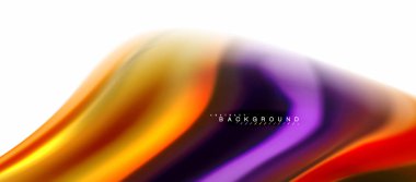 Sıvı sıvı karıştırma renkler konsepti üzerine açık gri renkli, eğri akışı, trendy soyut düzeni şablonu iş veya teknoloji sunu veya web broşür kapak için duvar kağıdı