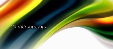 Sıvı sıvı karıştırma renkler konsepti üzerine açık gri renkli, eğri akışı, trendy soyut düzeni şablonu iş veya teknoloji sunu veya web broşür kapak için duvar kağıdı