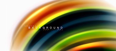 Sıvı sıvı karıştırma renkler konsepti üzerine açık gri renkli, eğri akışı, trendy soyut düzeni şablonu iş veya teknoloji sunu veya web broşür kapak için duvar kağıdı