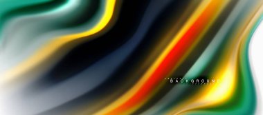 Sıvı sıvı karıştırma renkler konsepti üzerine açık gri renkli, eğri akışı, trendy soyut düzeni şablonu iş veya teknoloji sunu veya web broşür kapak için duvar kağıdı