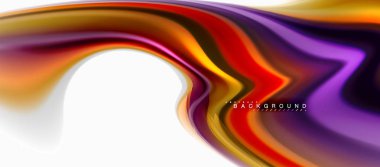 Sıvı sıvı karıştırma renkler konsepti üzerine açık gri renkli, eğri akışı, trendy soyut düzeni şablonu iş veya teknoloji sunu veya web broşür kapak için duvar kağıdı