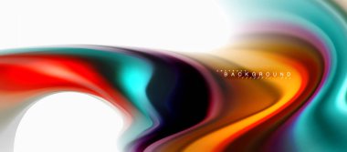 Sıvı sıvı karıştırma renkler konsepti üzerine açık gri renkli, eğri akışı, trendy soyut düzeni şablonu iş veya teknoloji sunu veya web broşür kapak için duvar kağıdı