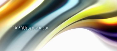 Sıvı sıvı karıştırma renkler konsepti üzerine açık gri renkli, eğri akışı, trendy soyut düzeni şablonu iş veya teknoloji sunu veya web broşür kapak için duvar kağıdı