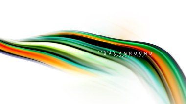 Sıvı sıvı karıştırma renkler konsepti üzerine açık gri renkli, dalga ve girdap eğrisi akışı satır, trendy soyut düzeni şablonu iş sunumu, app duvar kağıdı başlık sayfası, poster veya duvar kağıdı için