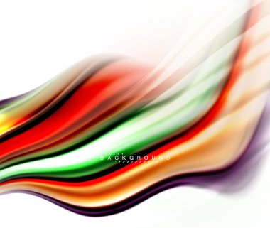 Sıvı sıvı karıştırma renkler konsepti üzerine açık gri renkli, dalga ve girdap eğrisi akışı satır, trendy soyut düzeni şablonu iş sunumu, app duvar kağıdı başlık sayfası, poster veya duvar kağıdı için