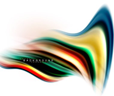 Sıvı sıvı karıştırma renkler konsepti üzerine açık gri renkli, dalga ve girdap eğrisi akışı satır, trendy soyut düzeni şablonu iş sunumu, app duvar kağıdı başlık sayfası, poster veya duvar kağıdı için