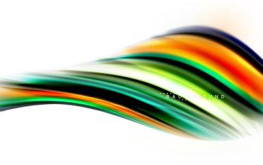 Sıvı sıvı karıştırma renkler konsepti üzerine açık gri renkli, dalga ve girdap eğrisi akışı satır, trendy soyut düzeni şablonu iş sunumu, app duvar kağıdı başlık sayfası, poster veya duvar kağıdı için