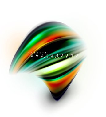 Sıvı sıvı karıştırma renkler konsepti üzerine açık gri renkli, dalga ve girdap eğrisi akışı satır, trendy soyut düzeni şablonu iş sunumu, app duvar kağıdı başlık sayfası, poster veya duvar kağıdı için