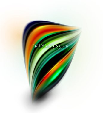 Sıvı sıvı karıştırma renkler konsepti üzerine açık gri renkli, dalga ve girdap eğrisi akışı satır, trendy soyut düzeni şablonu iş sunumu, app duvar kağıdı başlık sayfası, poster veya duvar kağıdı için