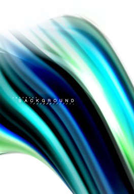 Sıvı sıvı karıştırma renkler konsepti üzerine açık gri renkli, dalga ve girdap eğrisi akışı satır, trendy soyut düzeni şablonu iş sunumu, app duvar kağıdı başlık sayfası, poster veya duvar kağıdı için