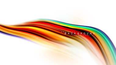 Sıvı sıvı karıştırma renkler konsepti üzerine açık gri renkli, dalga ve girdap eğrisi akışı satır, trendy soyut düzeni şablonu iş sunumu, app duvar kağıdı başlık sayfası, poster veya duvar kağıdı için