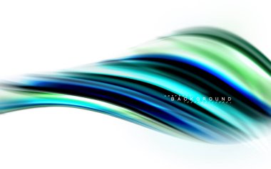 Sıvı sıvı karıştırma renkler konsepti üzerine açık gri renkli, dalga ve girdap eğrisi akışı satır, trendy soyut düzeni şablonu iş sunumu, app duvar kağıdı başlık sayfası, poster veya duvar kağıdı için