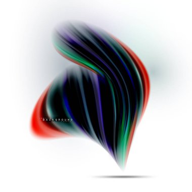 Sıvı sıvı karıştırma renkler konsepti üzerine açık gri renkli, dalga ve girdap eğrisi akışı satır, trendy soyut düzeni şablonu iş sunumu, app duvar kağıdı başlık sayfası, poster veya duvar kağıdı için