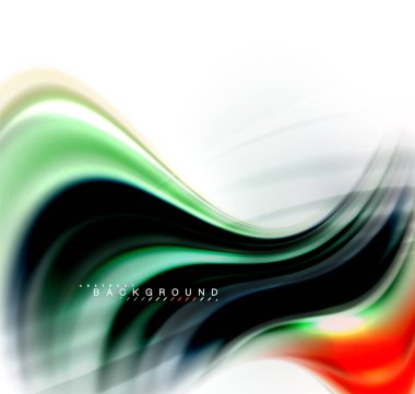 Sıvı sıvı karıştırma renkler konsepti üzerine açık gri renkli, dalga ve girdap eğrisi akışı satır, trendy soyut düzeni şablonu iş sunumu, app duvar kağıdı başlık sayfası, poster veya duvar kağıdı için