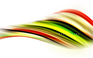 Sıvı sıvı karıştırma renkler konsepti üzerine açık gri renkli, dalga ve girdap eğrisi akışı satır, trendy soyut düzeni şablonu iş sunumu, app duvar kağıdı başlık sayfası, poster veya duvar kağıdı için