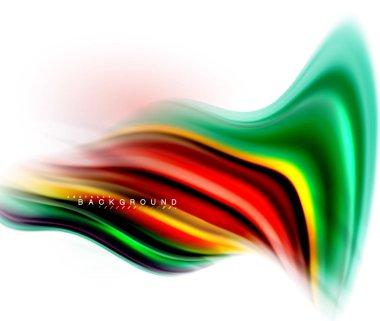 Sıvı sıvı karıştırma renkler konsepti üzerine açık gri renkli, dalga ve girdap eğrisi akışı satır, trendy soyut düzeni şablonu iş sunumu, app duvar kağıdı başlık sayfası, poster veya duvar kağıdı için