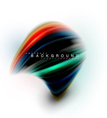 Sıvı sıvı karıştırma renkler konsepti üzerine açık gri renkli, dalga ve girdap eğrisi akışı satır, trendy soyut düzeni şablonu iş sunumu, app duvar kağıdı başlık sayfası, poster veya duvar kağıdı için