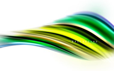 Sıvı sıvı karıştırma renkler konsepti üzerine açık gri renkli, dalga ve girdap eğrisi akışı satır, trendy soyut düzeni şablonu iş sunumu, app duvar kağıdı başlık sayfası, poster veya duvar kağıdı için