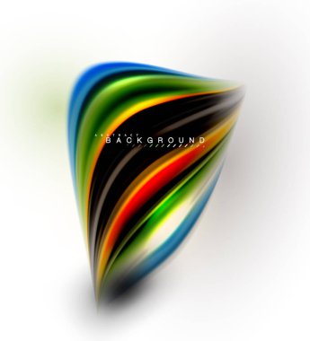 Sıvı sıvı karıştırma renkler konsepti üzerine açık gri renkli, dalga ve girdap eğrisi akışı satır, trendy soyut düzeni şablonu iş sunumu, app duvar kağıdı başlık sayfası, poster veya duvar kağıdı için