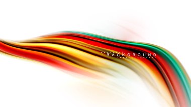 Sıvı sıvı karıştırma renkler konsepti üzerine açık gri renkli, dalga ve girdap eğrisi akışı satır, trendy soyut düzeni şablonu iş sunumu, app duvar kağıdı başlık sayfası, poster veya duvar kağıdı için