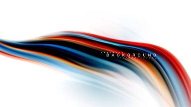 Sıvı sıvı karıştırma renkler konsepti üzerine açık gri renkli, dalga ve girdap eğrisi akışı satır, trendy soyut düzeni şablonu iş sunumu, app duvar kağıdı başlık sayfası, poster veya duvar kağıdı için