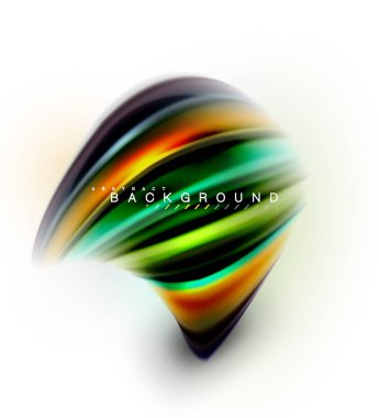 Sıvı sıvı karıştırma renkler konsepti üzerine açık gri renkli, dalga ve girdap eğrisi akışı satır, trendy soyut düzeni şablonu iş sunumu, app duvar kağıdı başlık sayfası, poster veya duvar kağıdı için