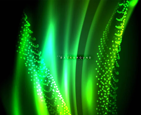 Neon parlayan techno hatları, yüksek teknoloji fütüristik arka plan şablonu kare şekilleri ile