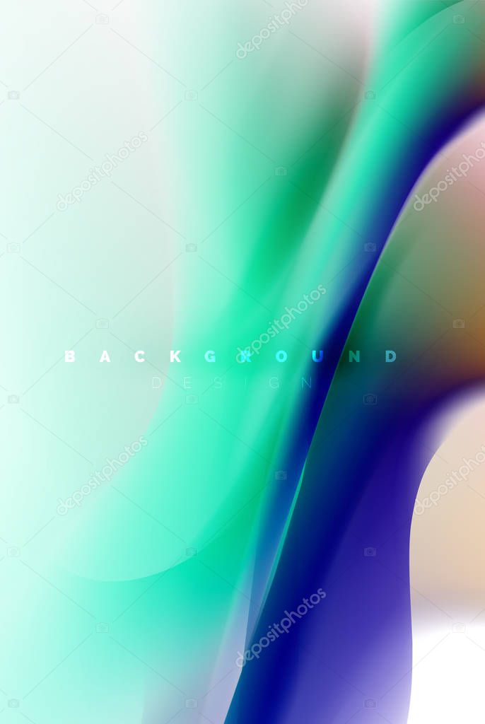 Holographic paint explosion design, fluid colors flow, colorful storm. Liquid mixing colours motion concept, trendy abstract background layout template for business presentation, app wallpaper banner